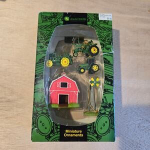 NIB John Deere miniature ornaments